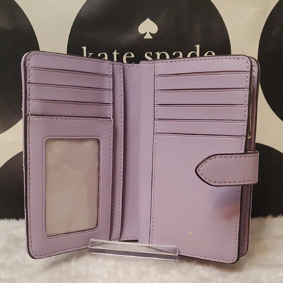 Kate Spade Lavender Quilted Wallet NWOT - Picture 3 of 6